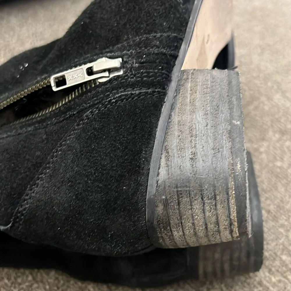 Anthropologie Lied‎ Do faux Fur Suede Ankle Boots  size 9